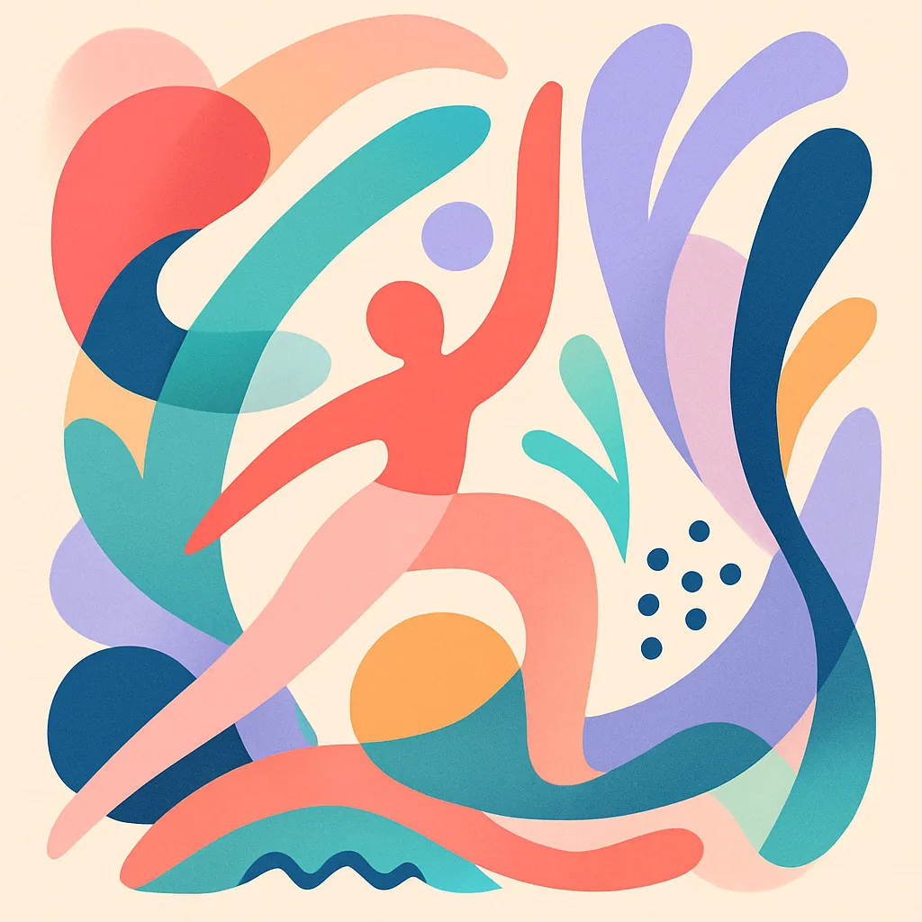 Yoga Studio abstract illustration